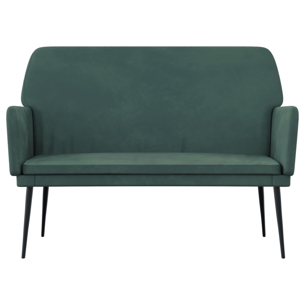 vidaXL Banco 108x79x79 cm veludo verde-escuro