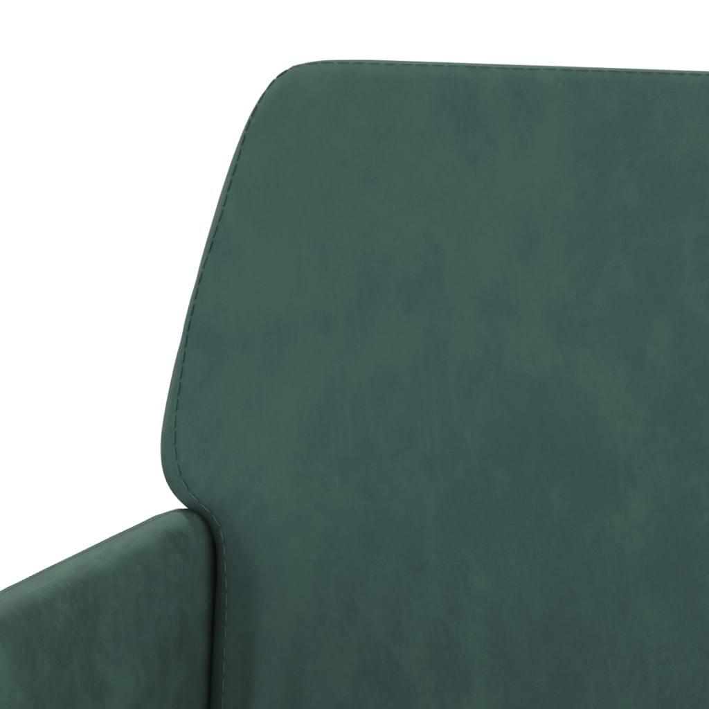 vidaXL Banco 108x79x79 cm veludo verde-escuro