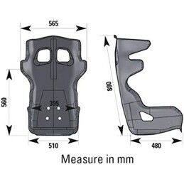 OMP|Assento de Corrida OMP RS-PT2 FIA 8855-1999 Preto