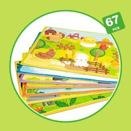 Lisciani Giochi|Jogo Educativo Lisciani Giochi 26 x 6 x 26 cm animais Método Montessori 67 Peças (6 Unidades)