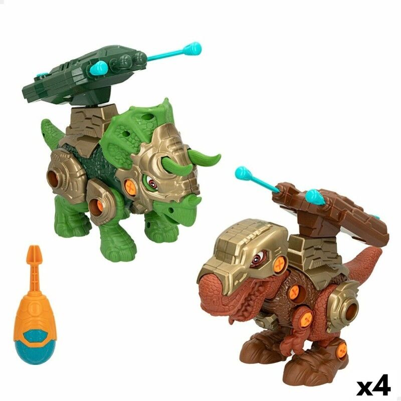Colorbaby|Conjunto 2 Dinossauros Colorbaby 21 x 14 x 9,5 cm articulado Lança-Projéteis 4 Unidades Dinossauro