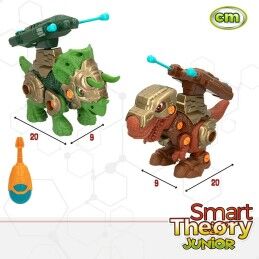 Colorbaby|Conjunto 2 Dinossauros Colorbaby 21 x 14 x 9,5 cm articulado Lança-Projéteis 4 Unidades Dinossauro