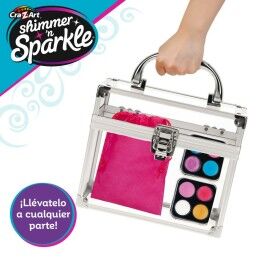 Cra-Z-Art|Conjunto de Maquilhagem Infantil Cra-Z-Art Shimmer 'n Sparkle Glam & Go 19 x 16 x 8 cm 4 Unidades