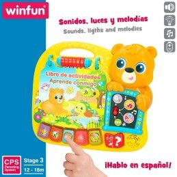 Winfun|Livro interativo infantil Winfun 26,5 x 4,5 x 23,5 cm ES (4 Unidades)