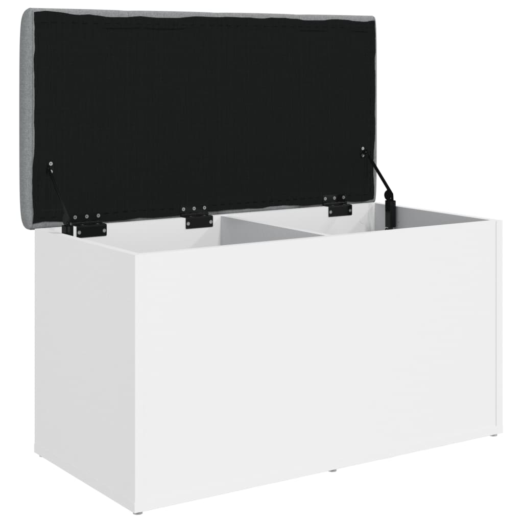 vidaXL Banco de arrumação 82x42x45 cm derivados de madeira branco