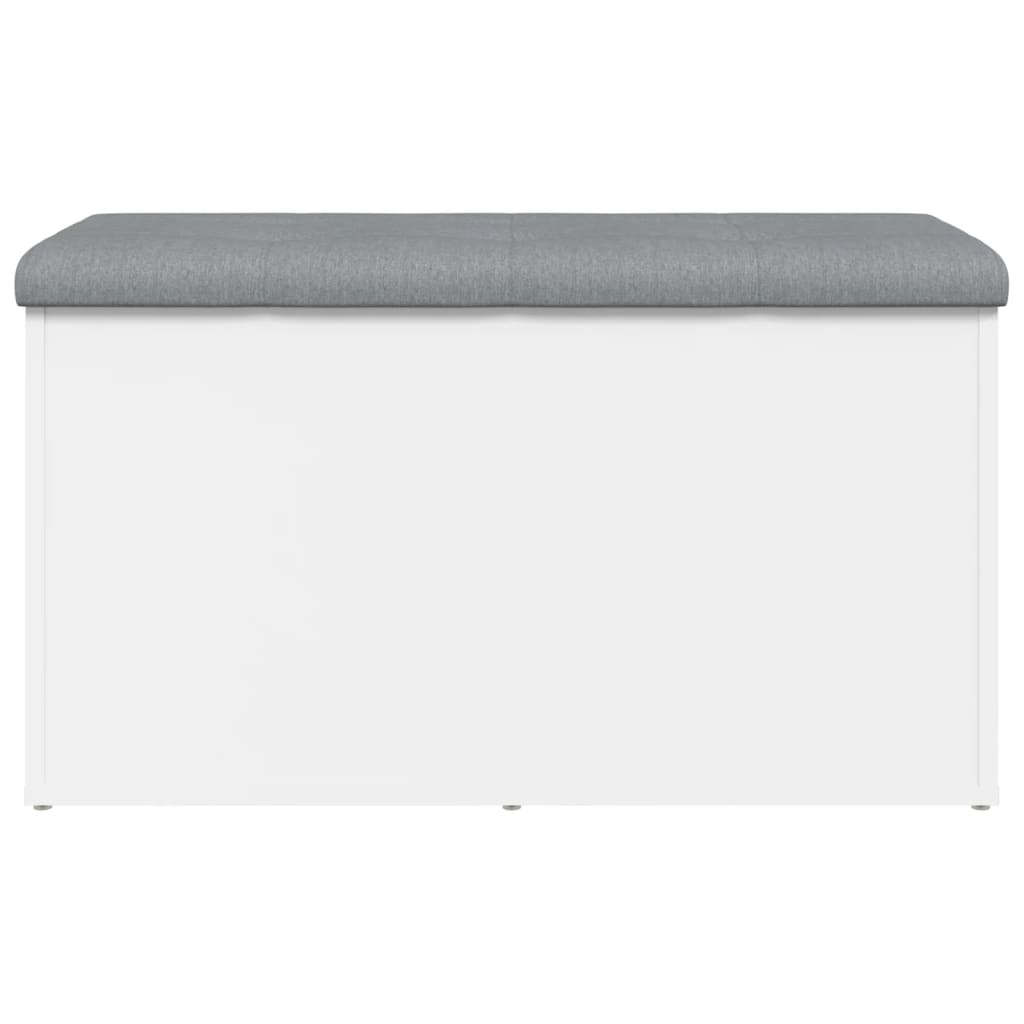 vidaXL Banco de arrumação 82x42x45 cm derivados de madeira branco