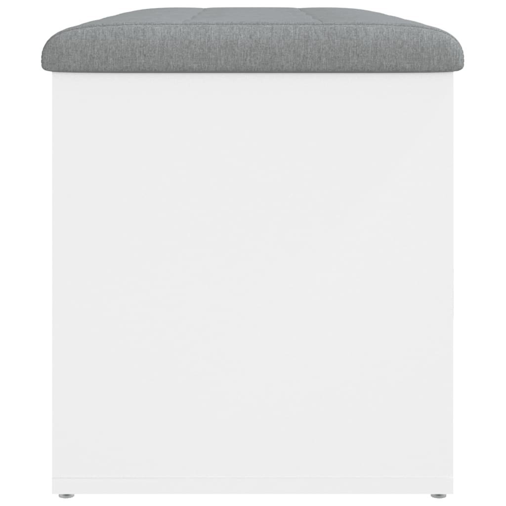 vidaXL Banco de arrumação 82x42x45 cm derivados de madeira branco