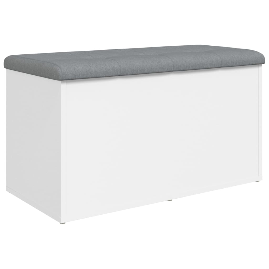 vidaXL Banco de arrumação 82x42x45 cm derivados de madeira branco