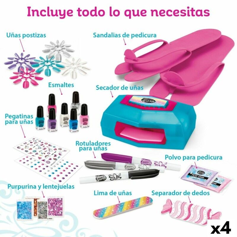 Cra-Z-Art|Set de manicure Cra-Z-Art Shimmer 'n Sparkle Style Deluxe 14 x 6 x 10 cm 4 Unidades Infantil Cra-Z-Art|Set de manicure Cra-Z-Art Shimmer 'n Sparkle Style Deluxe 14 x 6 x 10 cm 4 Unidades Infantil