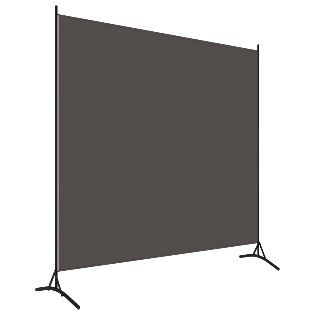 vidaXL Divisória de quarto com 1 painel 175x180 cm antracite