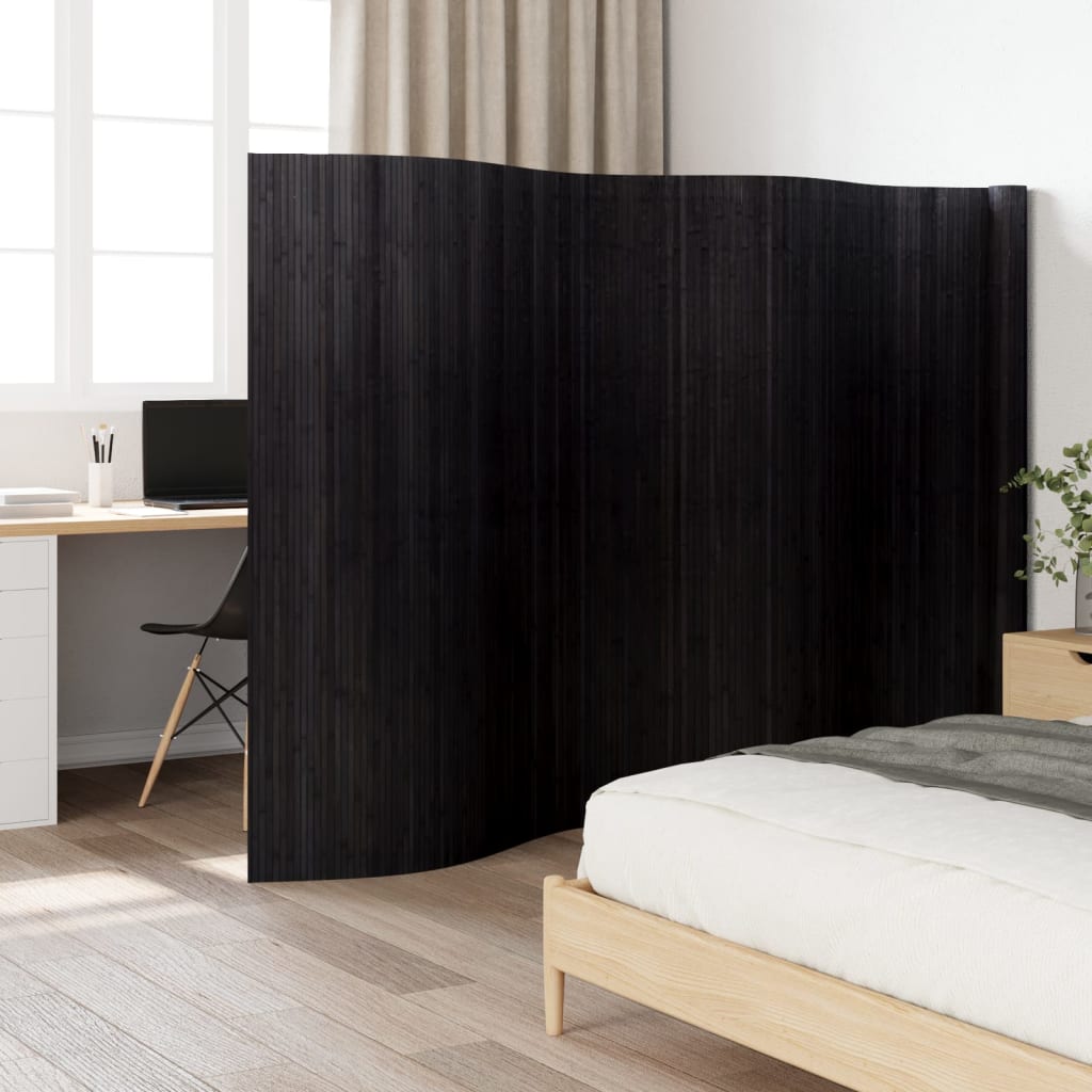 vidaXL Divisória 165x600 cm bambu preto