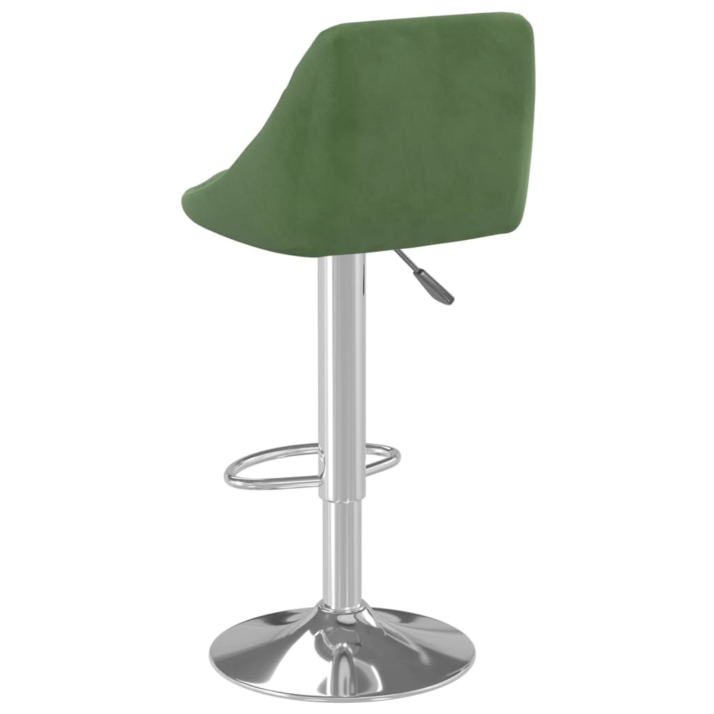 vidaXL Bancos de bar 2 pcs veludo verde-escuro