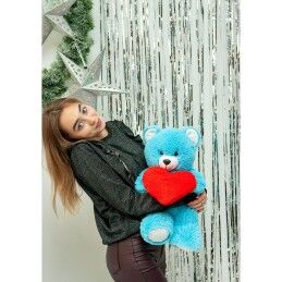 GO GIFT|Urso de Peluche GO GIFT FRANK 50 BL Azul Felpa Coração 50 cm