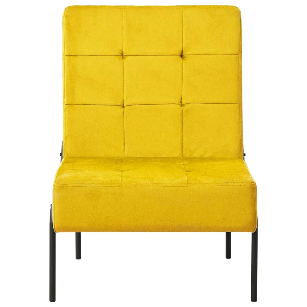 vidaXL Cadeira de descanso 65x79x87 cm veludo amarelo mostarda