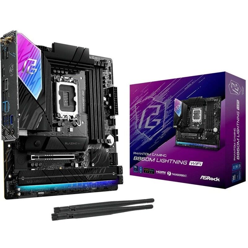 ASRock|Placa Mãe ASRock B860M Lightning WiFi Intel B860 ASRock|Placa Mãe ASRock B860M Lightning WiFi Intel B860