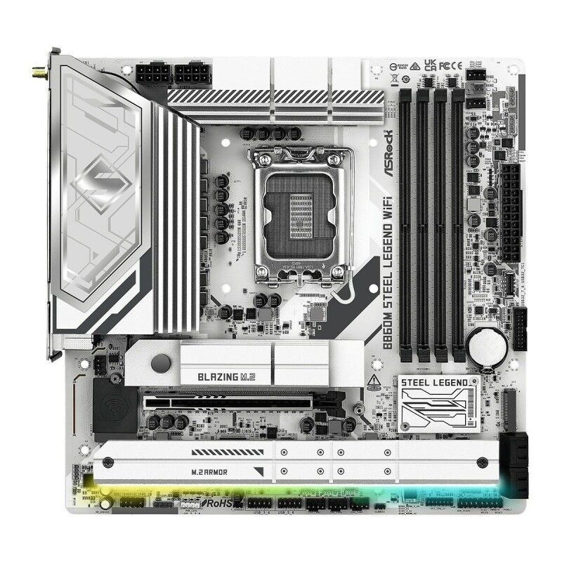 ASRock|Placa Mãe ASRock B860M Steel Legend WiFi Intel B860 LGA 1851 ASRock|Placa Mãe ASRock B860M Steel Legend WiFi Intel B860 LGA 1851