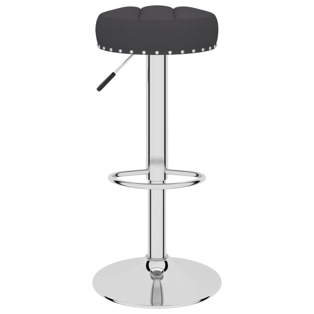 vidaXL Bancos de bar 2 pcs tecido preto