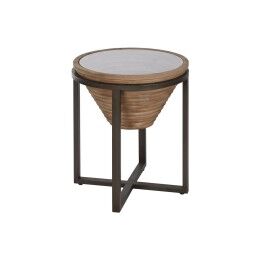 DKD Home Decor|Mesa de apoio DKD Home Decor Pele Ferro Lacado (40 x 40 x 56 cm)
