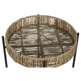 Home ESPRIT|Conjunto de 2 mesas Home ESPRIT Preto Natural Metal 49 x 49 x 44 cm