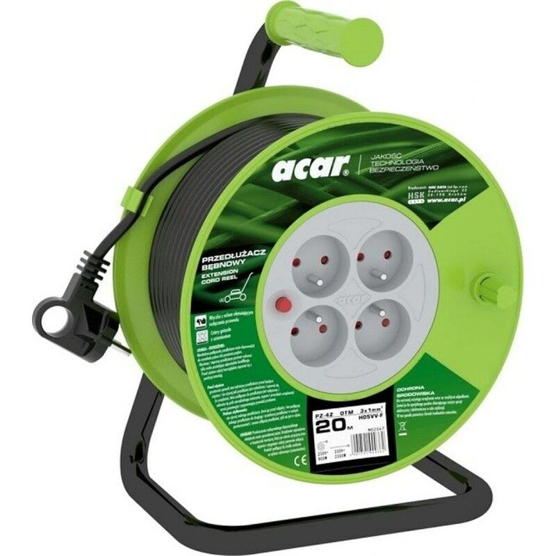 Acar|Cabo alongador Acar M02047 Preto 20 m Acar|Cabo alongador Acar M02047 Preto 20 m
