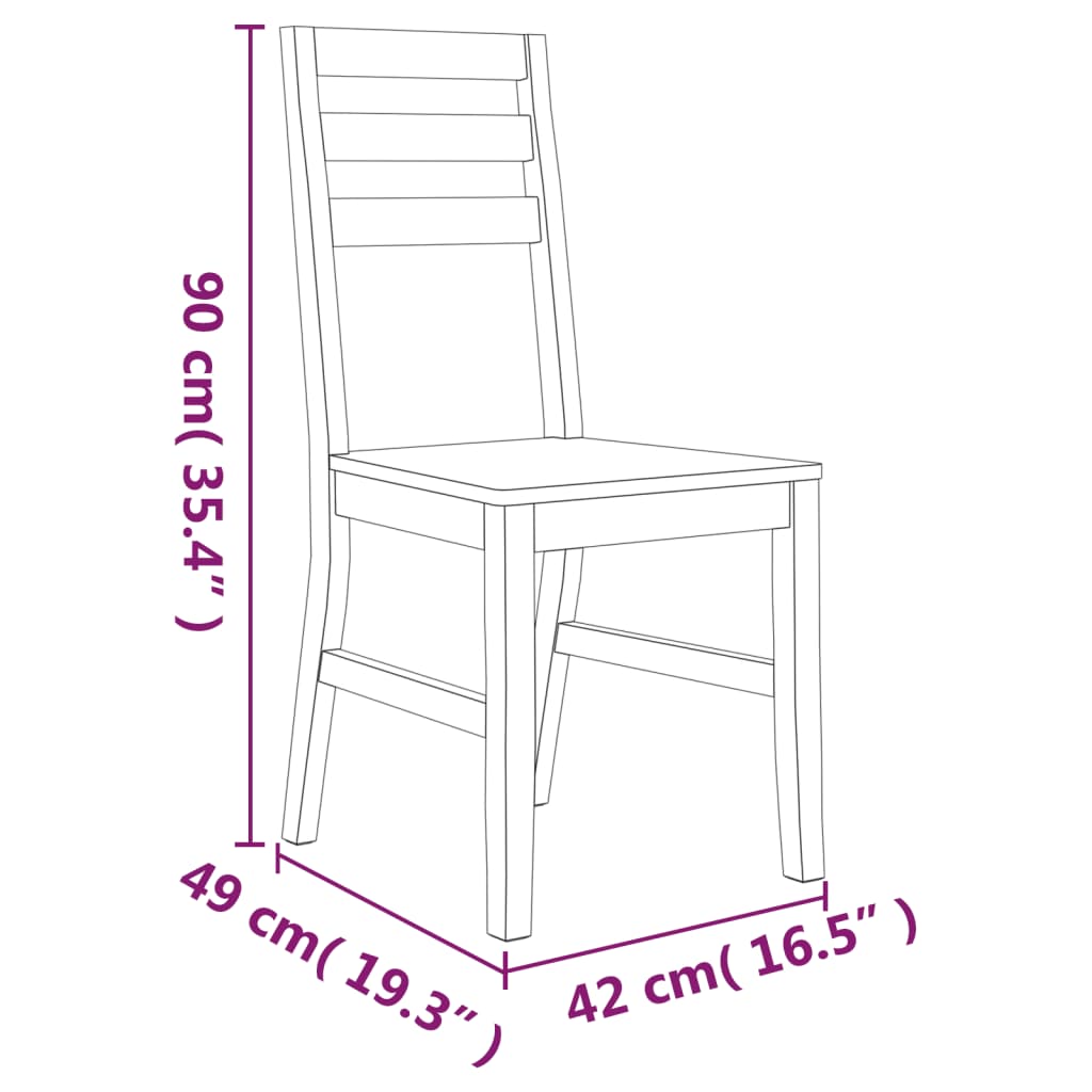 vidaXL Cadeiras de jantar 8 pcs madeira de acácia maciça