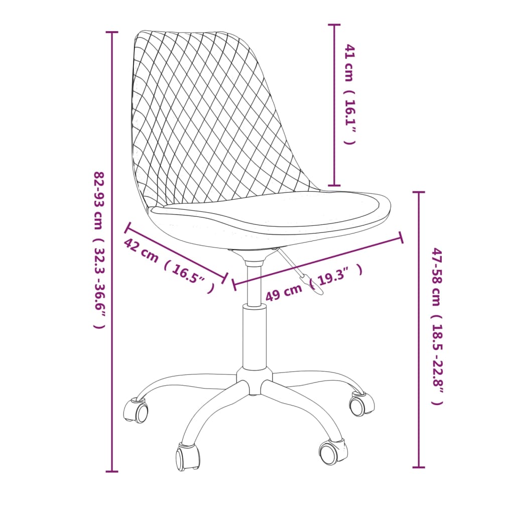 vidaXL Cadeiras de jantar giratórias 2 pcs tecido cor creme