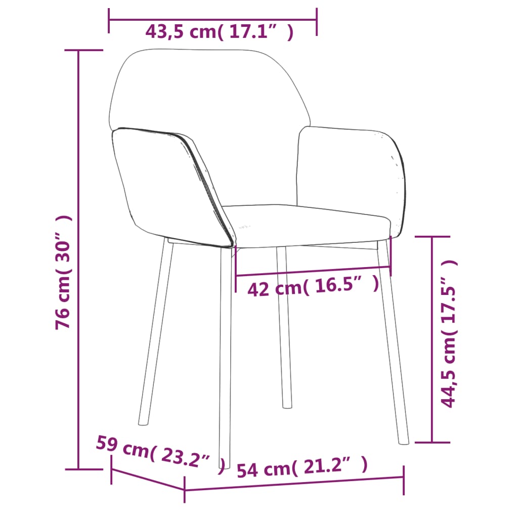 vidaXL Cadeiras de jantar 2 pcs tecido/couro artificial cinzento-claro