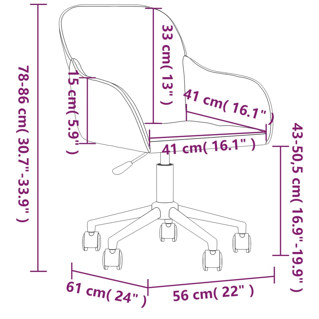 vidaXL Cadeiras de jantar giratórias 2 pcs veludo cinzento-escuro