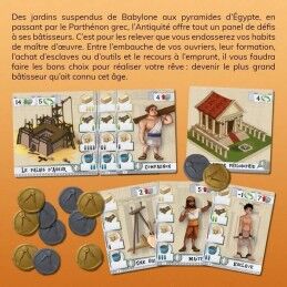 CNMEMORY|Jogo de Mesa CNMEMORY Les Bâtisseurs : Antiquité (FR) (16 Peças)