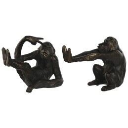 Home ESPRIT|Boekensteun Home ESPRIT Resina Macaco 22,5 x 9,8 x 17 cm