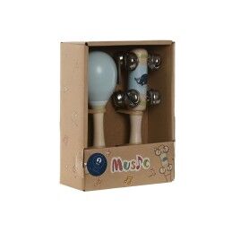 Home ESPRIT|Brinquedo musical Home ESPRIT Madeira 11,5 x 2 x 15,5 cm Maracas (4 Unidades)