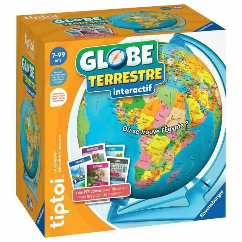 Ravensburger|Globo Terrestre Interativo Ravensburger (FR) Plástico Ravensburger|Globo Terrestre Interativo Ravensburger (FR) Plástico