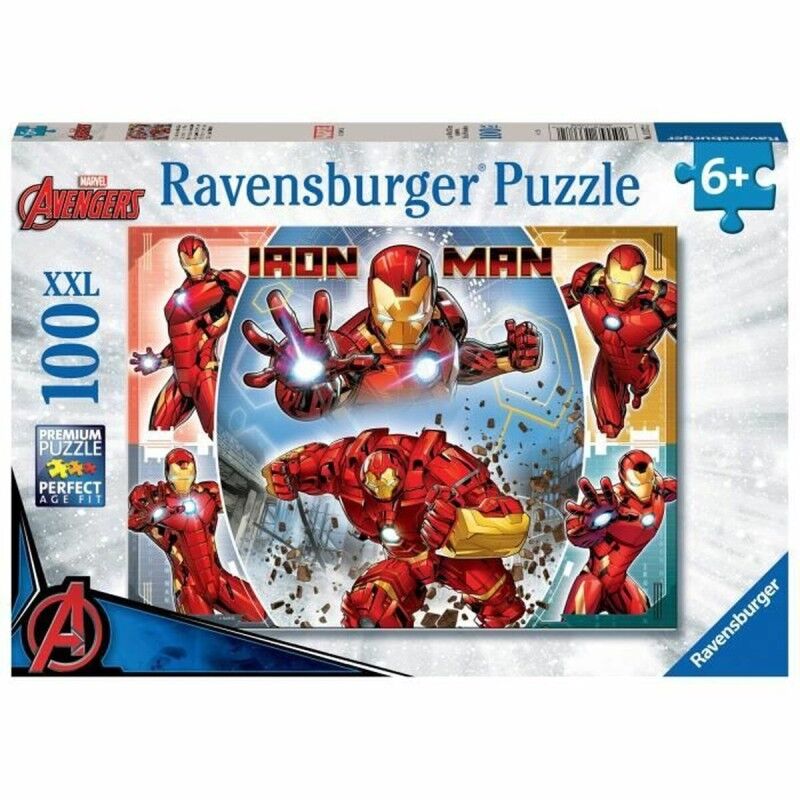Ravensburger|Puzzle Ravensburger Iron Man 100 Peças Ravensburger|Puzzle Ravensburger Iron Man 100 Peças