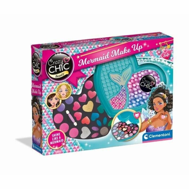 Clementoni|Conjunto de Maquilhagem Infantil Clementoni Crazy Chic Beauty Mermaid Make up Clementoni|Conjunto de Maquilhagem Infantil Clementoni Crazy Chic Beauty Mermaid Make up