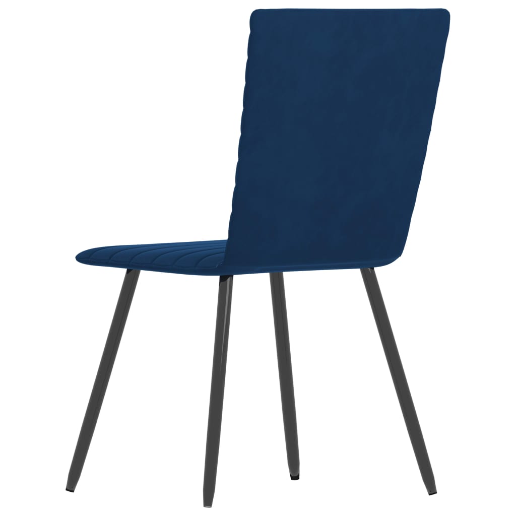 vidaXL Cadeiras de jantar 2 pcs veludo azul