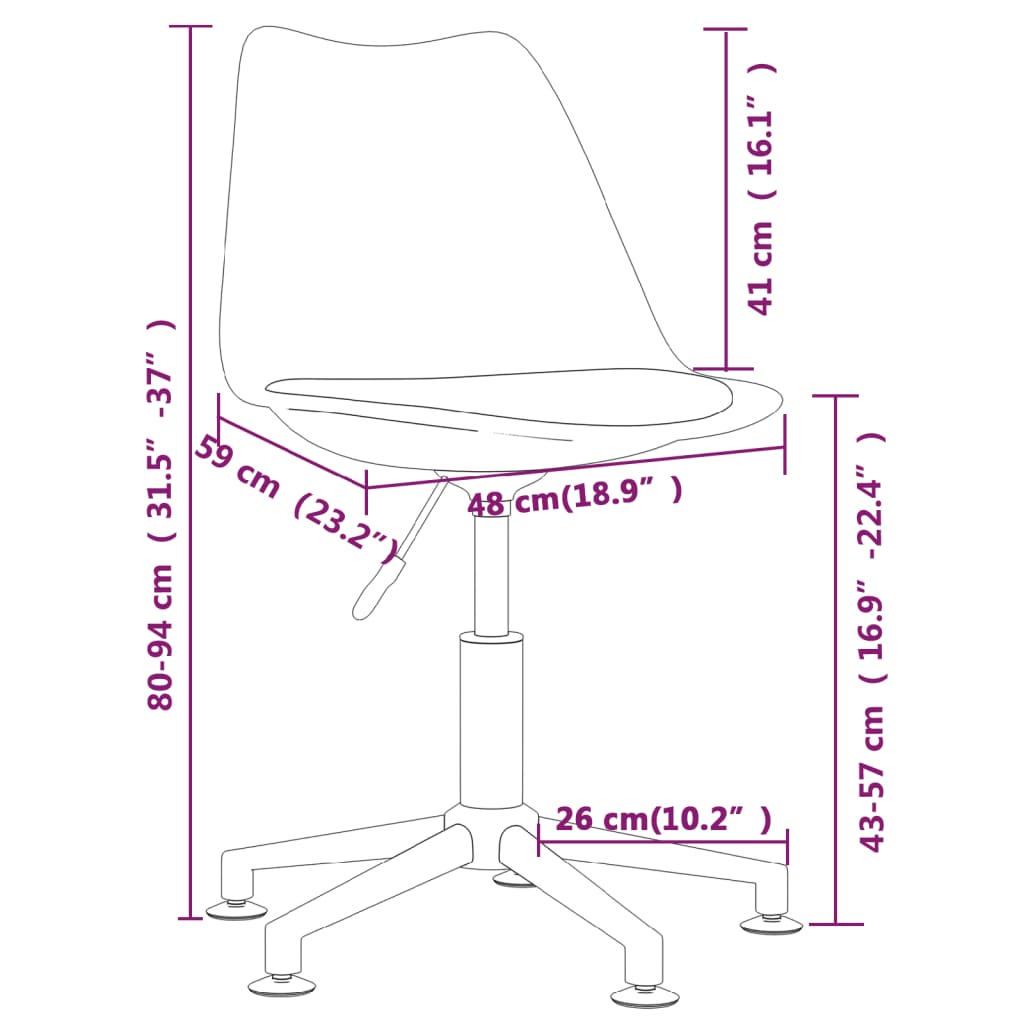 vidaXL Cadeiras de jantar giratórias 4 pcs tecido azul