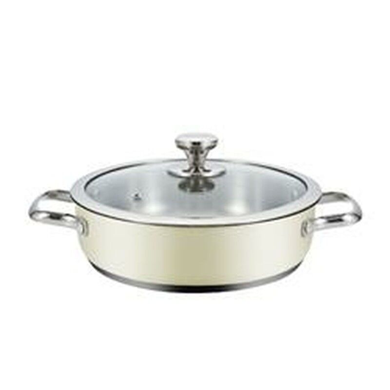 Haeger|Caçarola com Tampa Haeger PA-24L.009A Bege Ø 24 cm Haeger|Caçarola com Tampa Haeger PA-24L.009A Bege Ø 24 cm