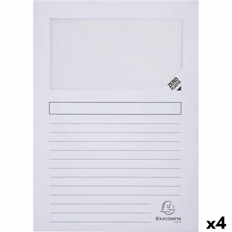 Exacompta|Subpasta Exacompta Forever Branco A4 100 Peças (4 Unidades)
