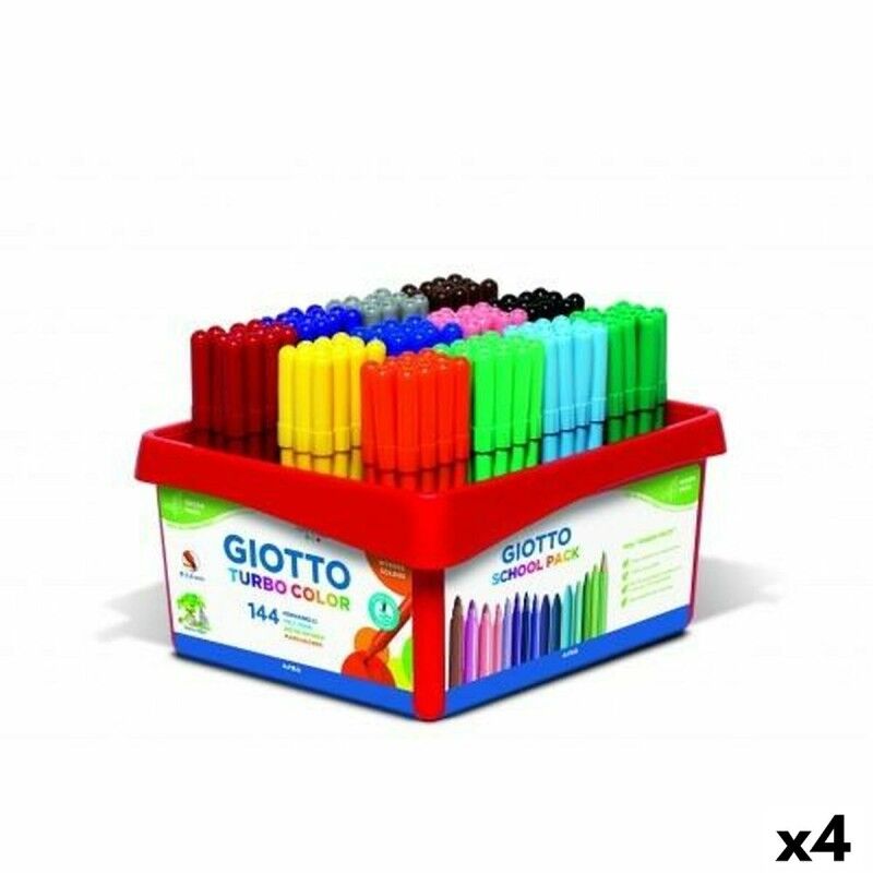 Giotto|Conjunto de Canetas de Feltro Giotto Turbo Color Multicolor (4 Unidades) Giotto|Conjunto de Canetas de Feltro Giotto Turbo Color Multicolor (4 Unidades)