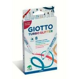 Giotto|Conjunto de Canetas de Feltro Giotto Turbo Glitter Multicolor (10 Unidades)