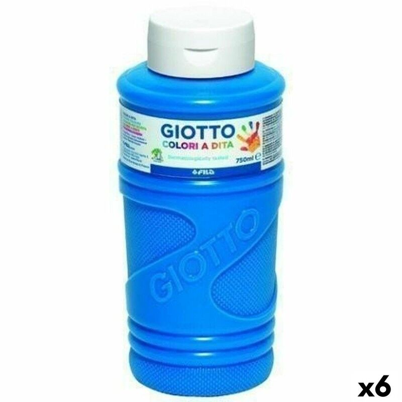 Giotto|Pintura de Dedos Giotto Azul 750 ml (6 Unidades) Giotto|Pintura de Dedos Giotto Azul 750 ml (6 Unidades)