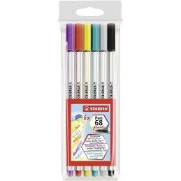 Stabilo|Conjunto de Canetas de Feltro Stabilo Pen 68 Brush Multicolor (10 Unidades)