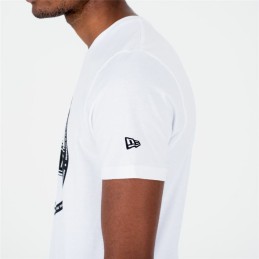 Camisola de Manga Curta Homem New Era Essential Visor Sticker Branco