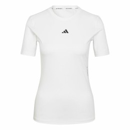 Camisola de Manga Curta Mulher Adidas Techfit Training Branco