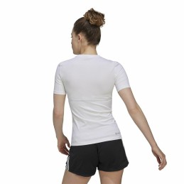 Camisola de Manga Curta Mulher Adidas Techfit Training Branco