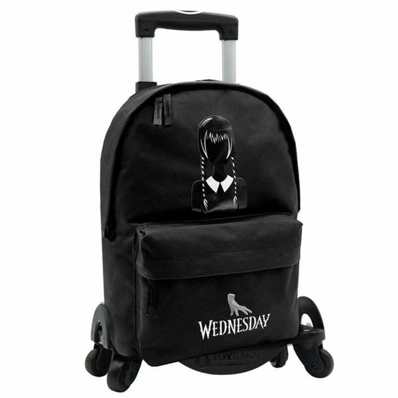 Wednesday|Mochila Escolar com Rodas Wednesday Preto 43 x 31 x 13,5 cm Wednesday|Mochila Escolar com Rodas Wednesday Preto 43 x 31 x 13,5 cm