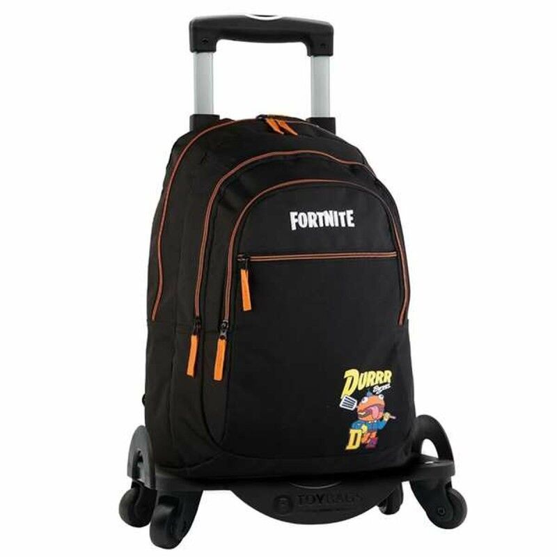 Fortnite|Mochila Escolar com Rodas Fortnite Durrr Preto 44 x 30 x 20 cm Fortnite|Mochila Escolar com Rodas Fortnite Durrr Preto 44 x 30 x 20 cm