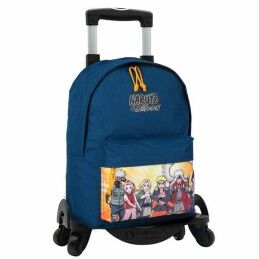 BlackFit8|Mochila Escolar com Rodas Compact BlackFit8 M918 Turquesa 33 X 45 X 22 cm