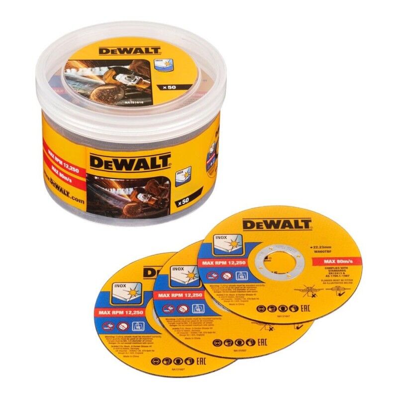 Dewalt|Discos de corte Dewalt dt20598-qz Ø 125 mm Amoladora angular (50 Unidades)
