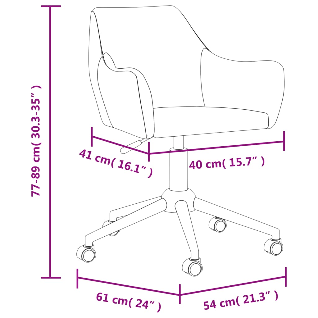 vidaXL Cadeiras de jantar giratórias 2 pcs tecido cor creme